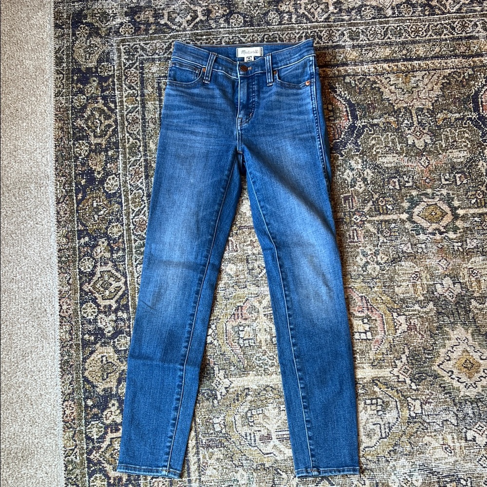 Madewell Women's Skinny Jeans in Medium Blue - 10” high rise skinny